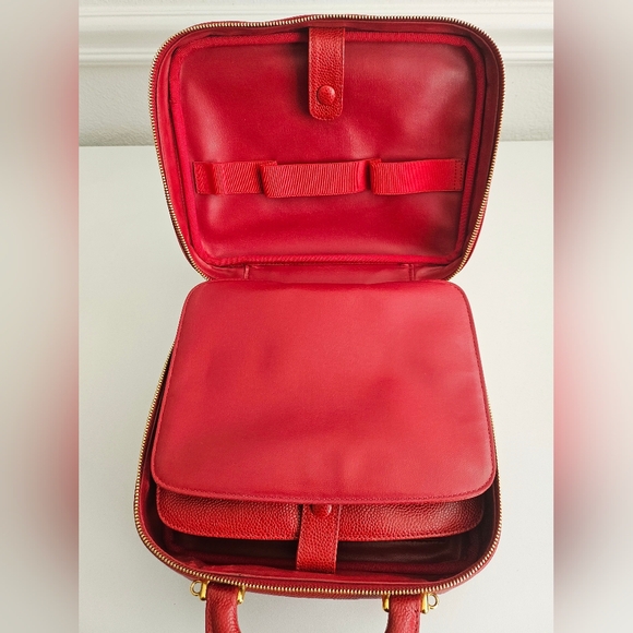 Chanel Red Caviar Two-way Vanity Bag - Picture 12 of 16